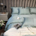 卸売価格肌にやさしい純粋なカラー寝具セット4ピース